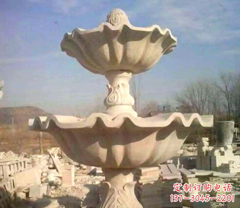 大连晚霞红大型喷泉石雕