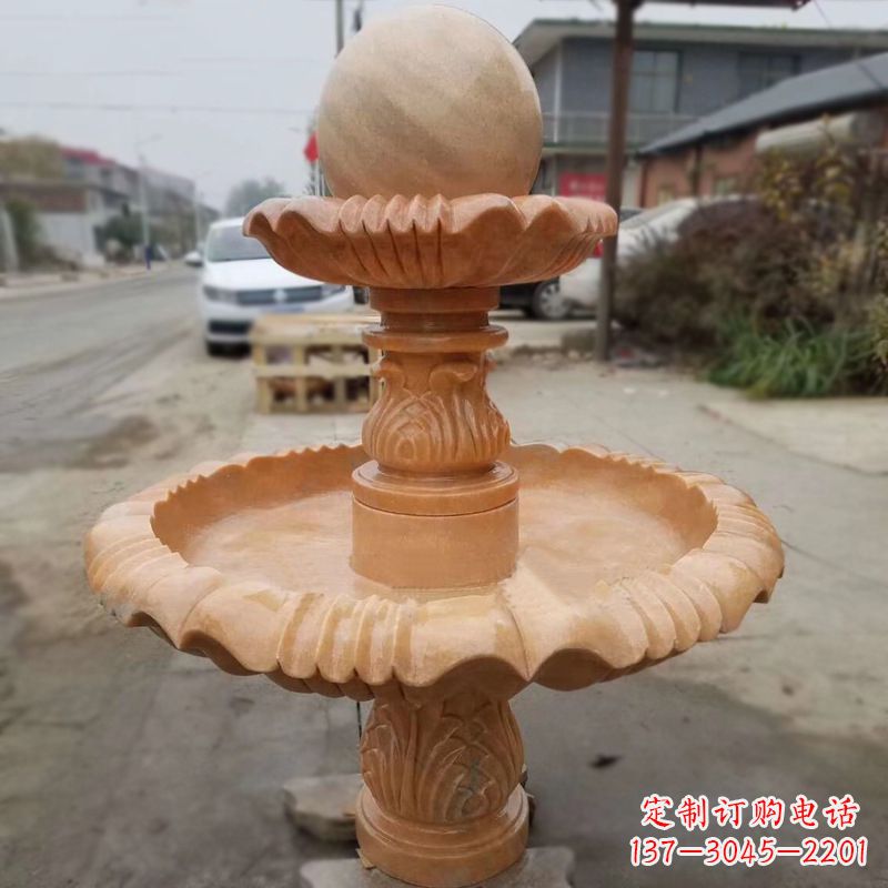 大连晚霞红风水球