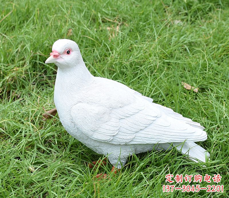 大连潍坊和平鸽雕塑女孩