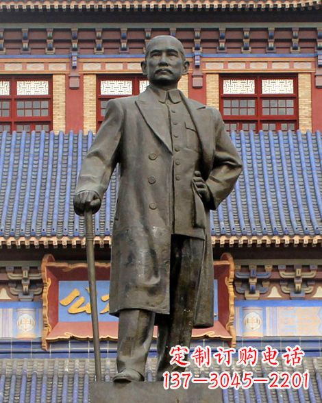 大连伟人孙中山先生铜雕像