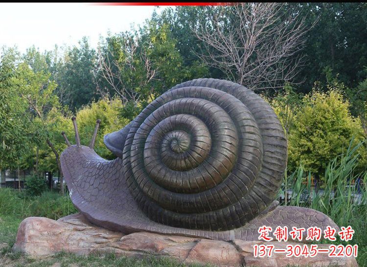 大连蜗牛铜雕222
