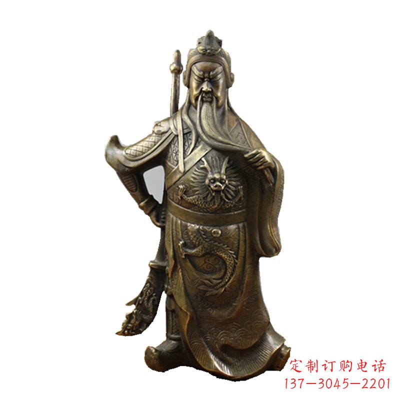 大连武财神关公风水铜雕