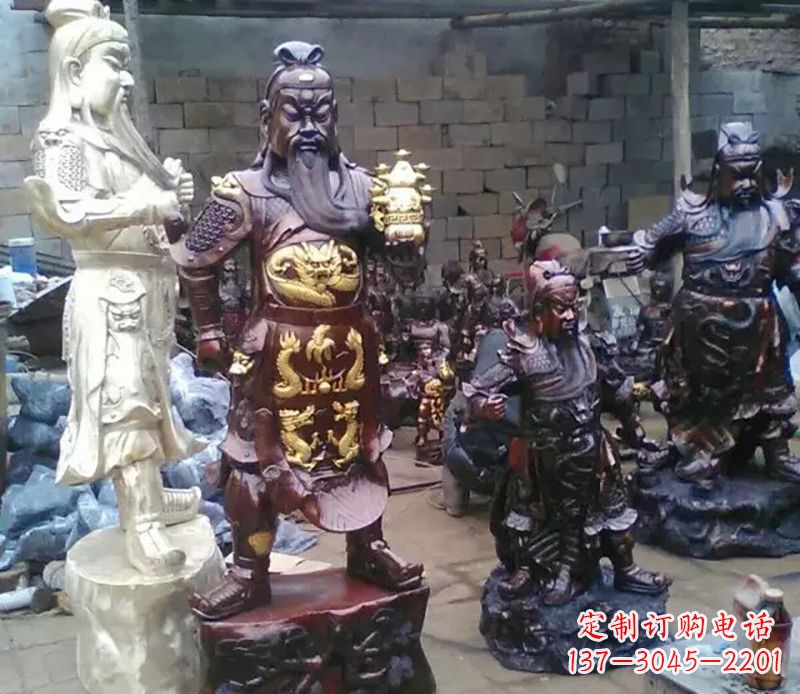 大连武财神提刀关公铜雕