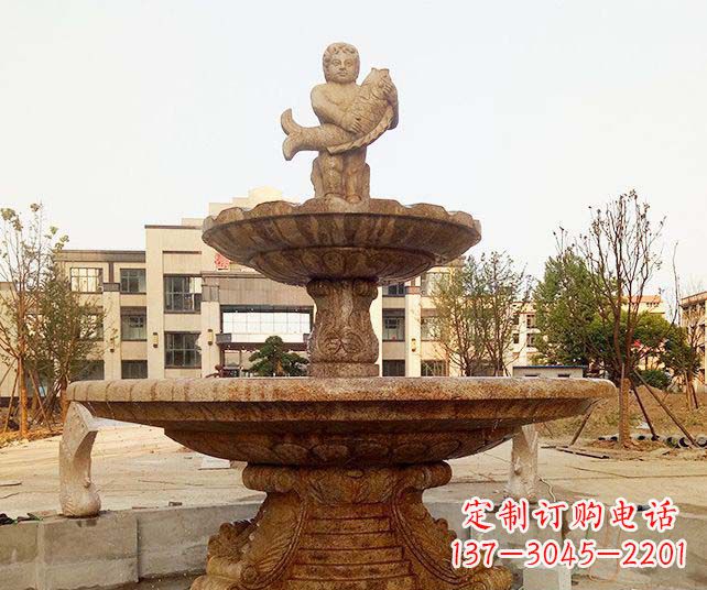 大连小区景观欧式喷泉石雕