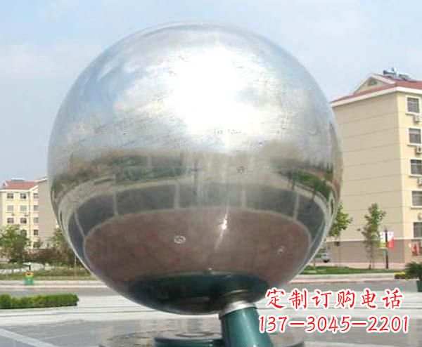 大连校园不锈钢抽象地球仪雕塑