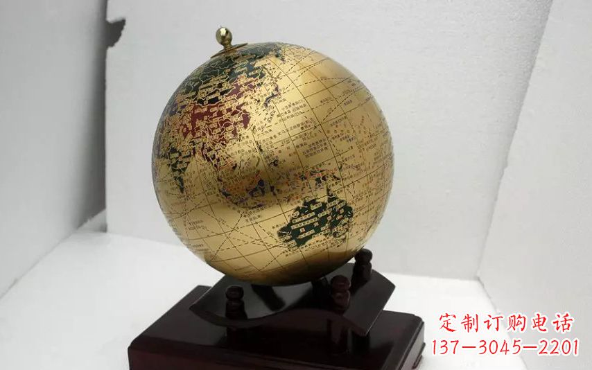 大连校园不锈钢地球仪雕塑 (3)