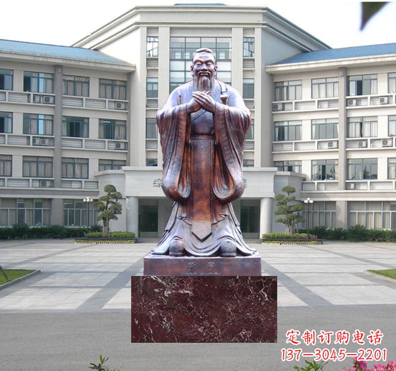 大连校园雕塑孔子 (2)