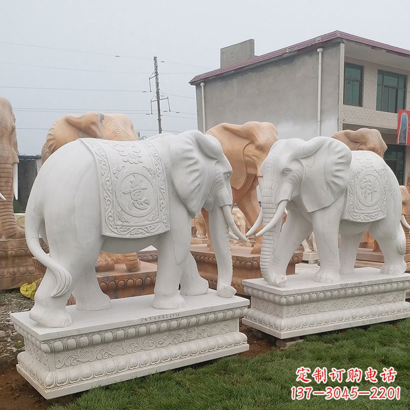大连学校石雕大象
