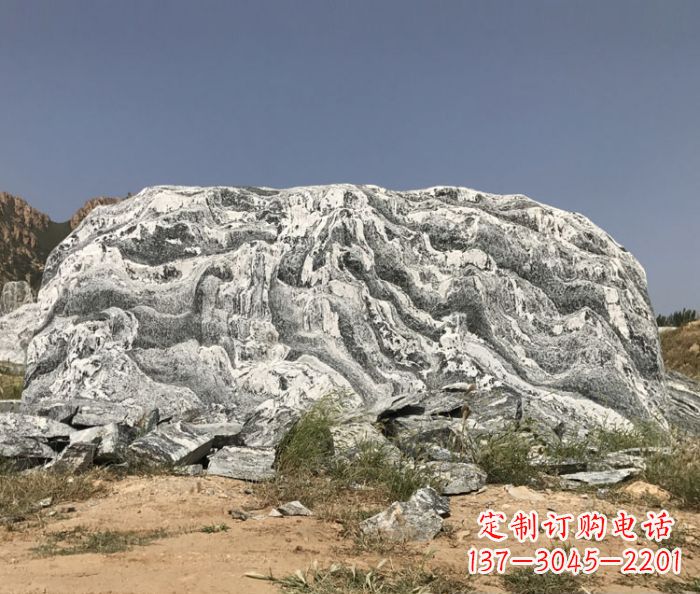 大连雪浪石假山公园景观石雕 (2)