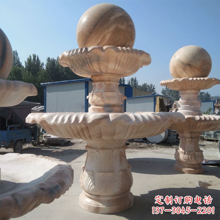 大连一米的喷泉石雕