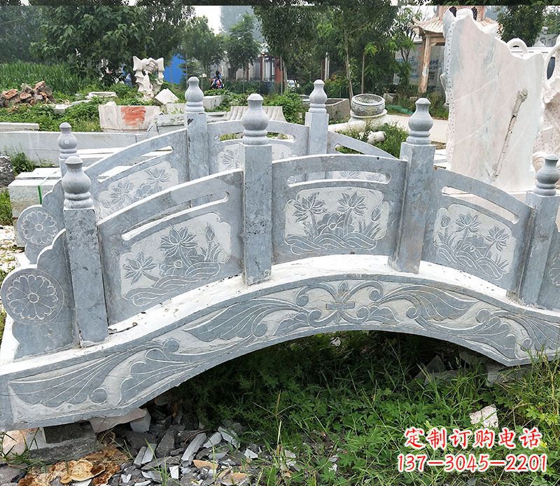 大连园林仿古石拱桥景观石雕 (3)