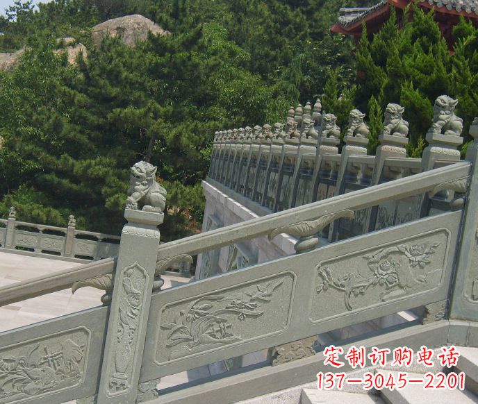 大连园林仿古石栏板景观石雕 (4)