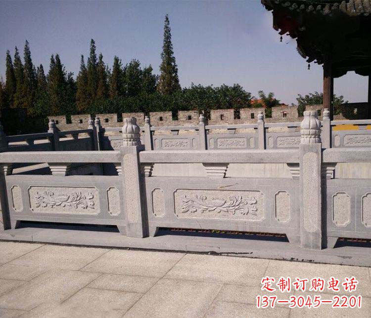 大连园林仿古石栏板景观石雕 (2)
