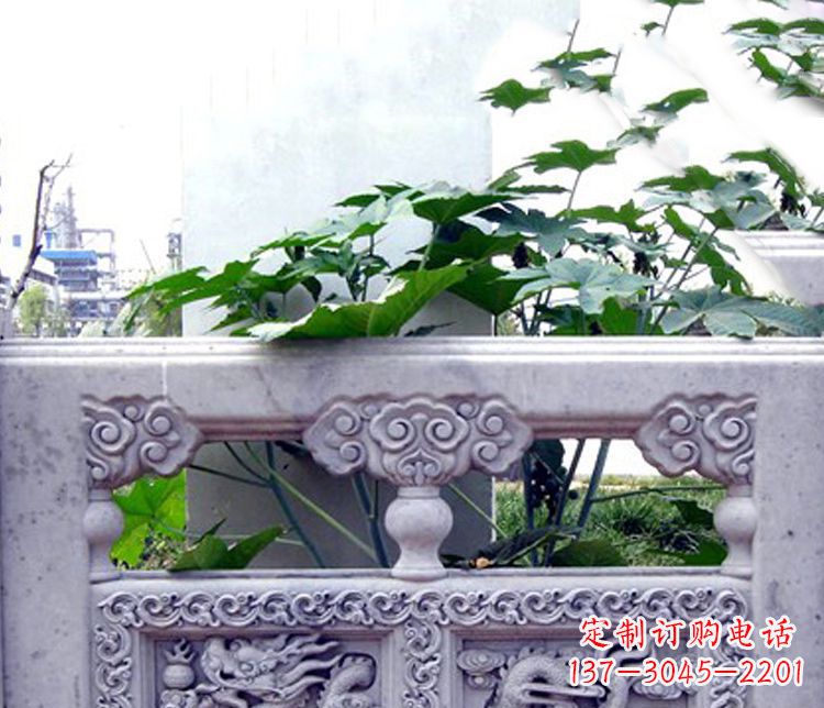 大连园林仿古石栏板景观石雕 (6)