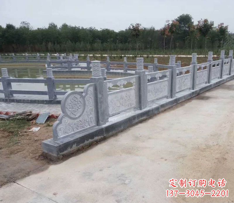 大连园林仿古石栏板景观石雕 (11)
