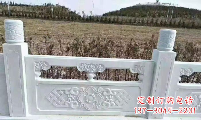 大连园林汉白玉石浮雕栏板 (4)