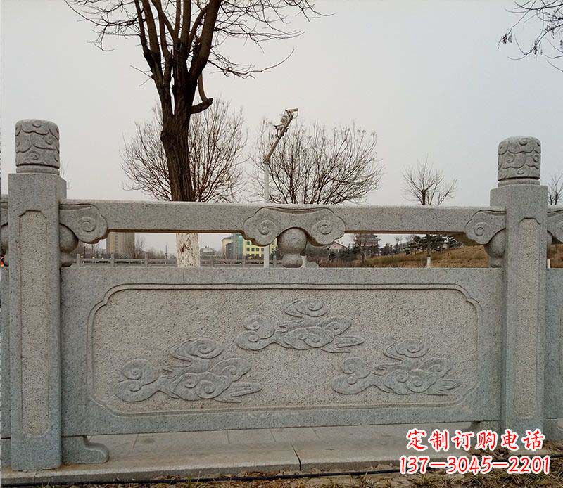 大连园林护城河石栏板景观石雕