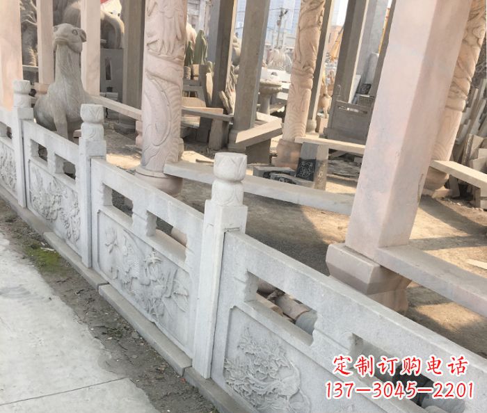 大连园林景观大理石浮雕栏板石雕