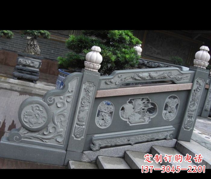大连园林景观大理石栏板雕塑 (6)