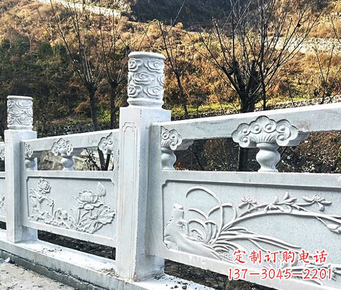 大连园林景观大理石栏板石雕 (7)