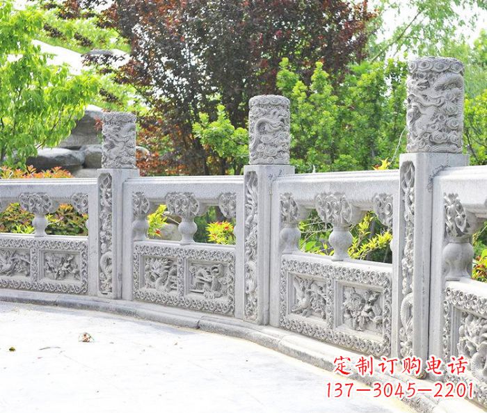 大连园林景观大理石栏板石雕 (9)