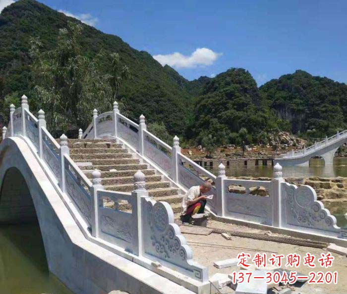 大连园林景观大理石桥栏板石雕_1