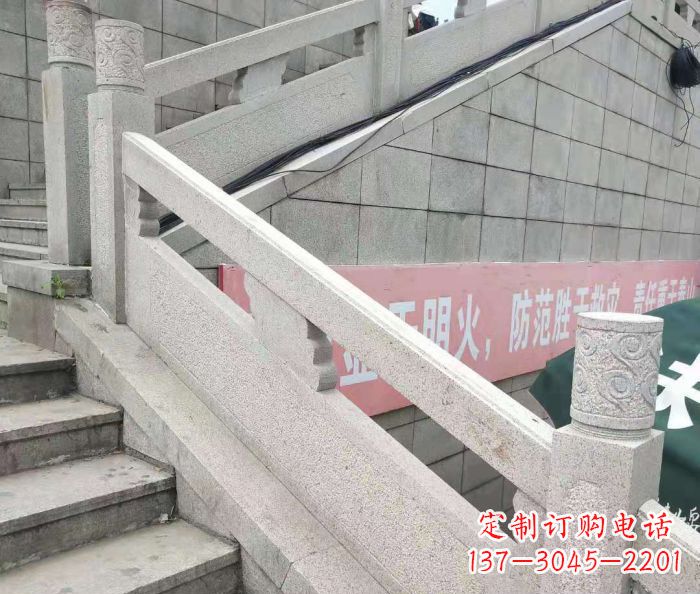 大连园林景观大理石桥栏板石雕_1 (2)