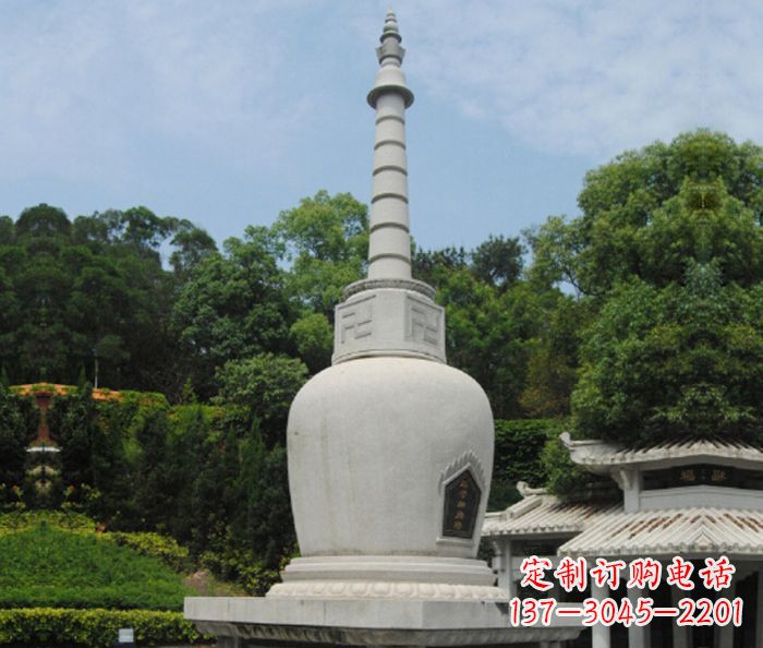 大连园林景观大理石舍利塔石雕