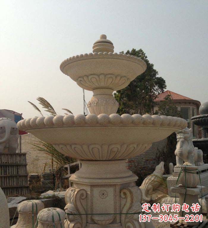 大连园林景观大型喷泉石雕