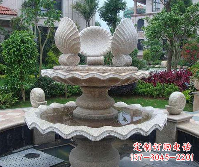 大连园林景观多层喷泉石雕