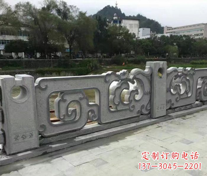 大连园林景观仿古石雕栏板_1