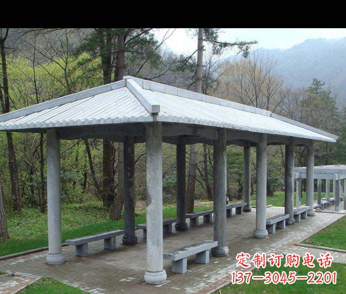 大连园林景观仿古石雕长廊