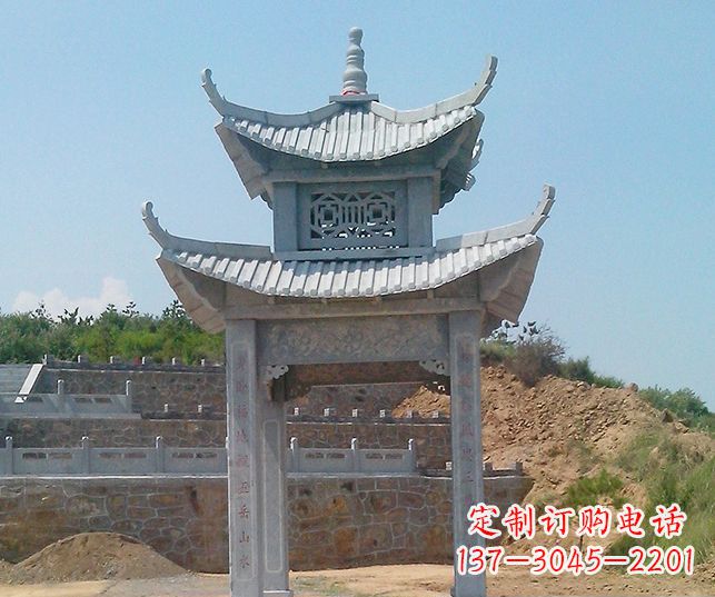 大连园林景观仿古石雕凉亭