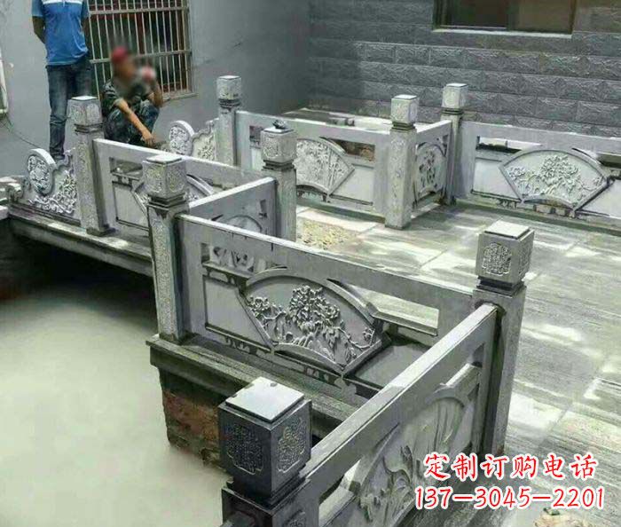 大连园林景观仿古石浮雕栏板 (4)