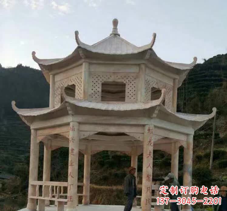 大连园林石雕凉亭
