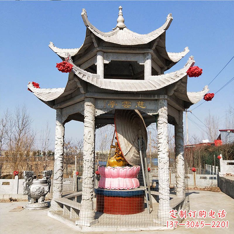 大连园林亭子双层凉亭