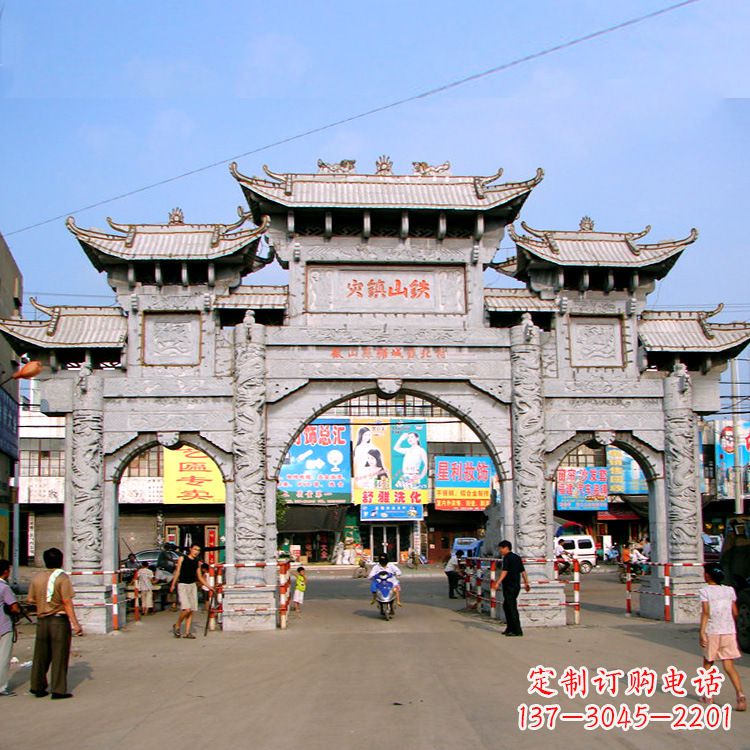 大连张艺石雕牌坊