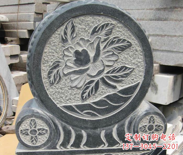 大连招财抱鼓石仿古石门墩