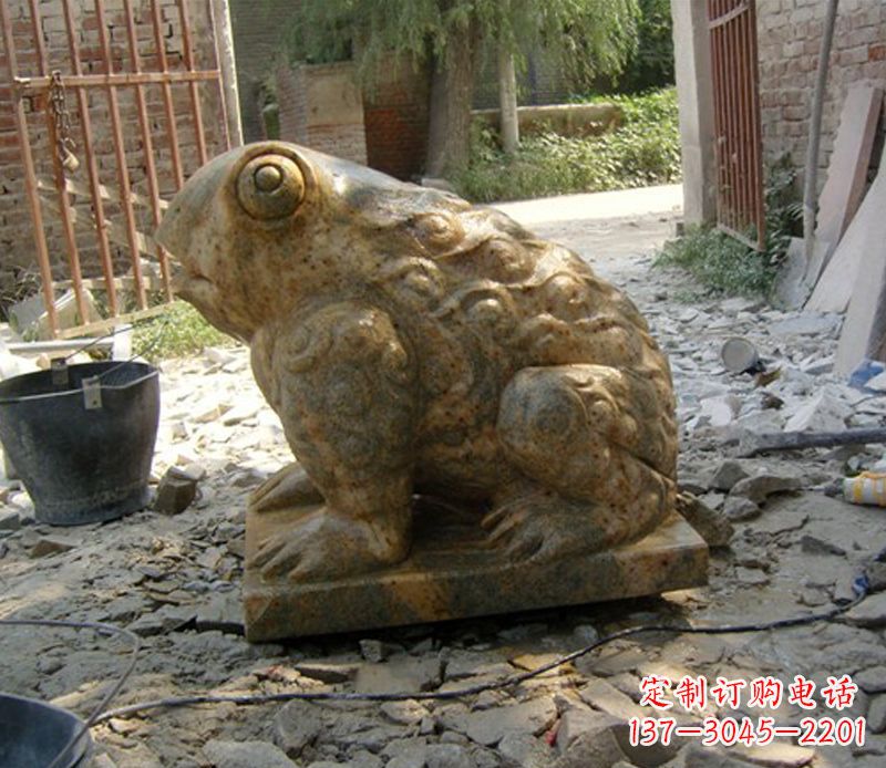 大连招财青蛙石雕