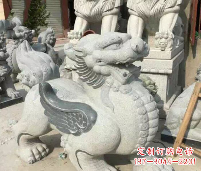 大连招财神兽仿古貔貅石雕