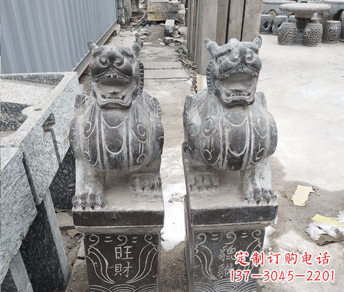 大连招财神兽貔貅石雕 (2)