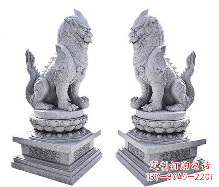 大连招财神兽麒麟石雕