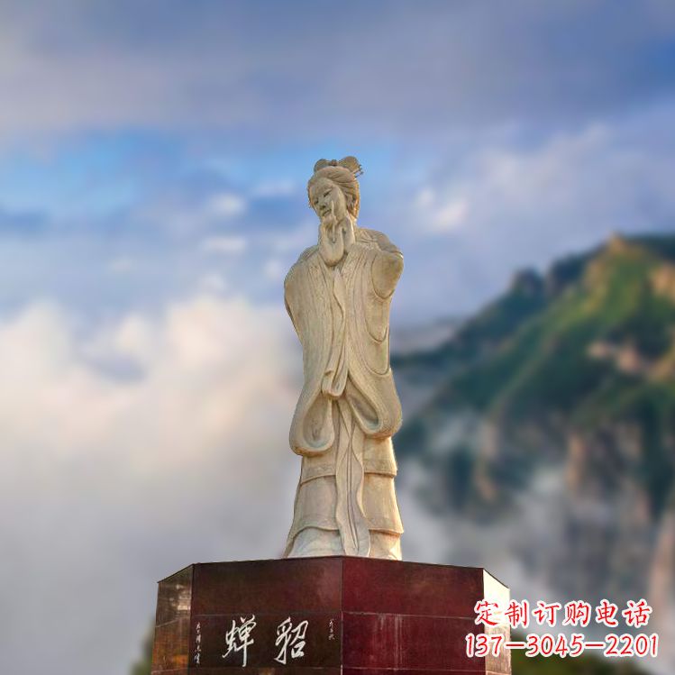 大连中国古代四大美女之貂蝉景观石雕