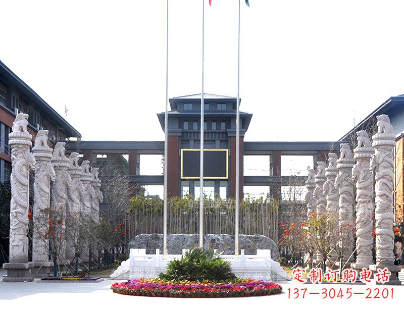 大连中国华表雕塑-校园园林广场景观装饰雕塑