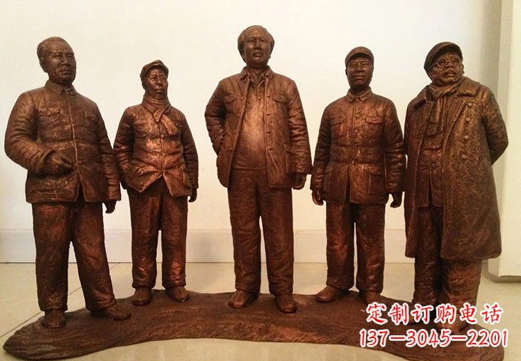 大连中国近代伟人系列铜雕像