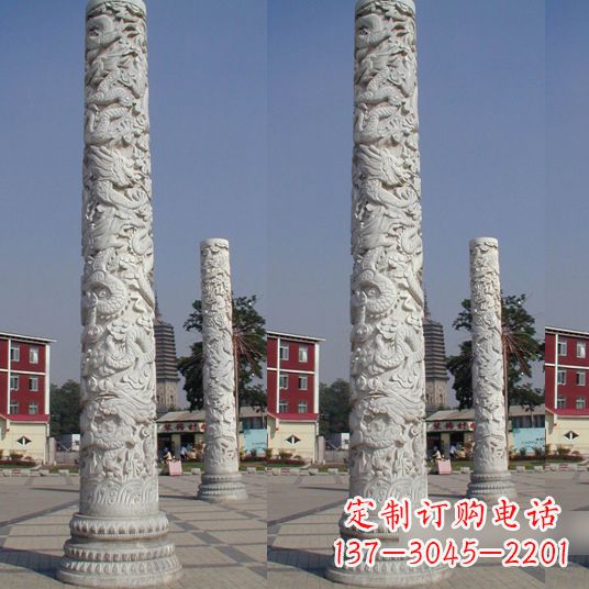 大连中国龙柱雕塑