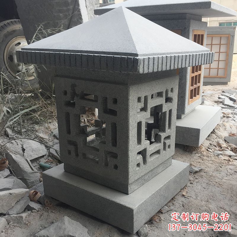 大连中式现代石灯笼