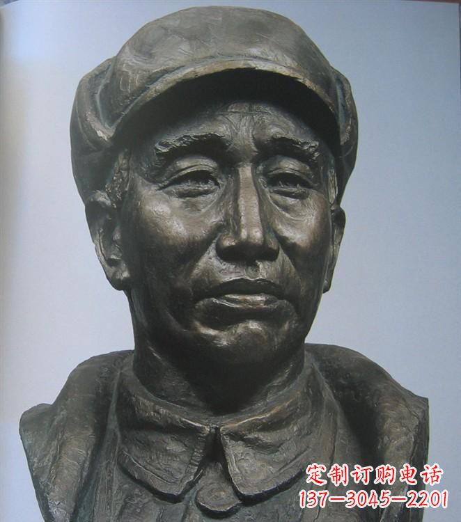 大连朱德胸像铜雕