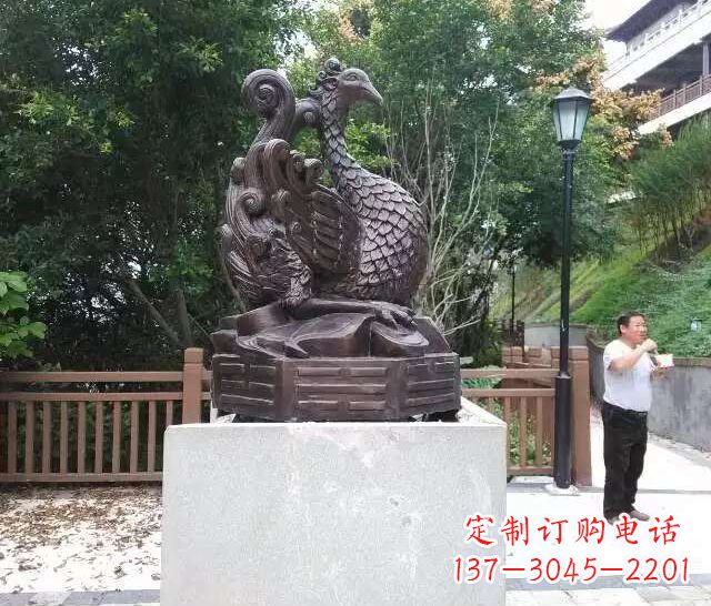 大连朱雀神兽雕塑