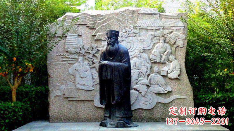 大连朱熹古代名人铜雕_2